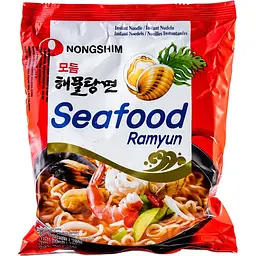 Локшина швидкого приготування Nongshim Seafood Ramyun з морепродуктами 125 г - мініатюра 2
