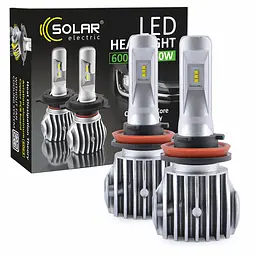 Автолампа Solar LED H11 12/24V 6500K 6000Lm 50W Cree Chip (8611)