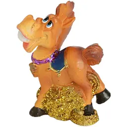Сувенір Horse 7 см золотистий в ящ. 2 види (520363)