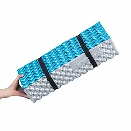 Килимок складний Naturehike Thickened (NH20FCD07) 187см - алюмінієва плівка IXPE - 25мм - блакитний - мініатюра 4