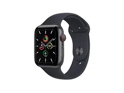 Смарт-годинник Apple Watch SE GPS + Cellular 44mm S. Gray Aluminum Case w. Midnight Sport Band (MKRR3)