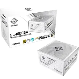 Блок живлення ASRock Steel Legend 1000W 80+ Gold White (SL-1000GW) - мініатюра 6