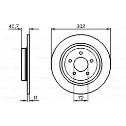 Гальмівний диск Bosch 0 986 479 233 - мініатюра 5