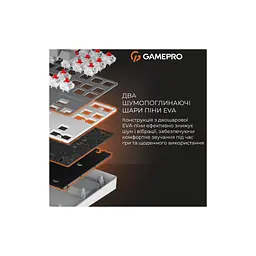 Клавіатура GamePro Genesis Metallic MK110G Outemu Red Switch USB UA Gray (MK110G) - мініатюра 10