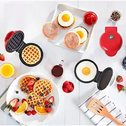 Електрична міні вафельниця з антипригарним покриттям 30 Вт Waffle Maker - мініатюра 5