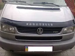Дефлектор капоту мухобійка Volkswagen T4 1998-2003 Caravelle Multivan (Vip Tuning) VW08 - мініатюра 3