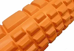 Масажний ролик EasyFit Grid Roller 33 см v.1.1 Помаранчевий - мініатюра 3
