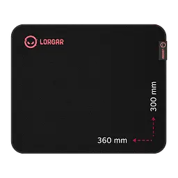Килимок для миші Lorgar Main 323 Чорний-Червоний (LRG-GMP323)