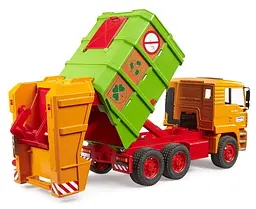 Набір іграшковий Сміттєвоз MAN TGA Bruder 1056 Різнокольоровий shop (4001702010560) - мініатюра 3