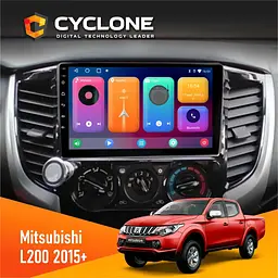 Штатна магнітола Mitsubishi L200 2015+ Cyclone C9-001 2x32 CPL Cyclone (НФ-00005141)