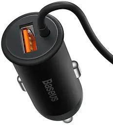 Бездротовий АЗП Baseus CW01 Magnetic Wireless Charging 15W + АЗУ USB 25W SUCX040001 Black - мініатюра 3