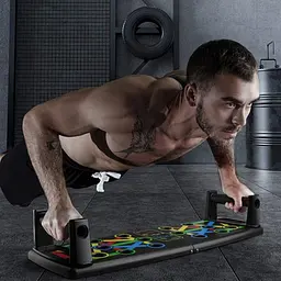 Складна дошка для віджимань підлогова з ручками Foldable Push Up Board - мініатюра 3