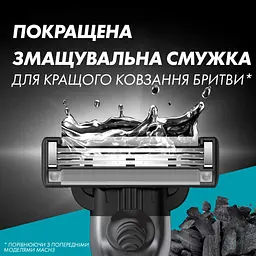 Змінні касети Gillette Mach3 Charcoal Деревне вугілля 8 шт. (8700216085472) - мініатюра 7