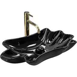 Умивальник Rea Infinity black накладний REA-U3401, Чорний