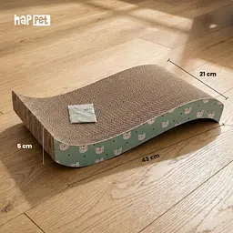 Happet Картонна кігтеточка "TIGER"+Котяча м'ятаКошачья мята, 43x21x5 см (DK01) - мініатюра 2