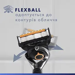 Подарунковий набір Gillette Fusion 5 UEFA Champions League Special Edition: станок для гоління чоловічий Proglide Flexball з 4 змінними картриджами + гель для гоління для чутливої шкіри 200 мл + Косметичка - мініатюра 5