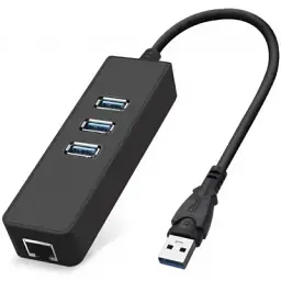 Концентратор Dynamode USB 3.0 Type-A - RJ45 Gigabit Lan 3*USB 3.0 (USB3.0-Type-A-RJ45-HUB3)