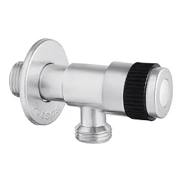 Кран приладовий Kroner KRP Edelstahl Klassisch - ESG100 1/2"х1/2" ЗЗ (CV022973) - мініатюра 1