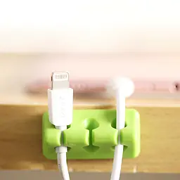 Органайзер для кабелю ExtraDigital Cable Clips CC942 зелений - мініатюра 3