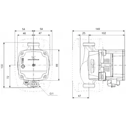 Циркуляційний насос Grundfos Alpha1 L 15-40 130 (99160550) - мініатюра 4