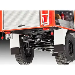 Збірна модель Revell  Пожежна машина Mercedes-Benz Unimog U1300L TLF 8/18 рівень 5, масштаб 1:24, 210 деталей (RVL-07512) - мініатюра 7