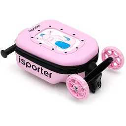 Самокат iSporter Travel 2 в 1 з валізою рожевий (K3_Pink) - мініатюра 2