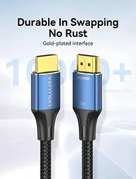 Кабель Vention HDMI-HDMI V 2.1 3 м (ALGLI) - мініатюра 4