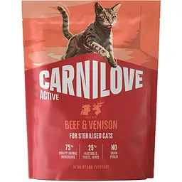 Сухий корм для стерилізованих котів Carnilove Active Beef & Venison Sterilised яловичина та оленина 400 г