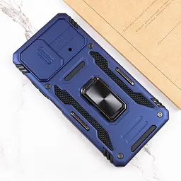 Ударостійкий чохол Camshield Army Ring для Xiaomi Poco X5 5G / Note 12 5G Синій / Navy - мініатюра 6