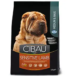 Сухий корм для собак Farmina Cibau Sensitive Adult Medium & Maxi з чутливим травленням з ягнятком 12 кг (8010276031044)