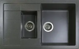 Кухонна мийка Adamant ANILA PLUS сіра 775x495x200 мм, з крилом 77,5 см - мініатюра 3