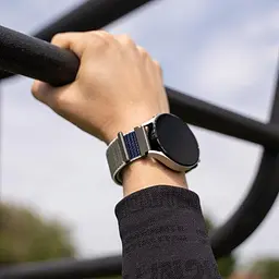 Ремінець нейлоновий на липучці для смарт-годинника BeWatch Samsung 22 мм Khaki (1021346.1UW) - мініатюра 5