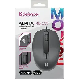Мишка Defender Alpha MB-507 USB Black (52507) - мініатюра 4