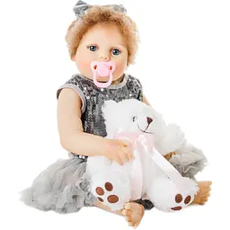 Силіконова колекційна лялька реборн reborn дівчина ема Reborn Dolls det0018820