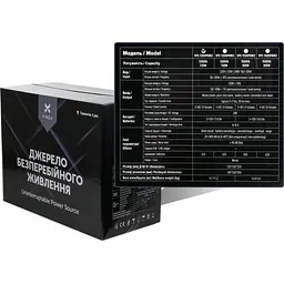 Джерело безперебійного живлення Vinga 1200 ВА / 720 Вт / 7 А*ч (VPE-1200PRM2) - мініатюра 5