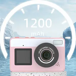 Дитяча водонепроникна цифрова камера D70 Pink - мініатюра 5