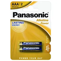 Батарейка Panasonic AAA LR03 Alkaline Power x 2 (LR03REB/2BP)