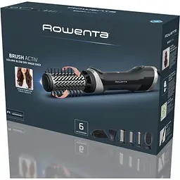 Фен-щітка Rowenta Renewal Brush Active 1000 Вт чорний (UB9540F0) - мініатюра 16