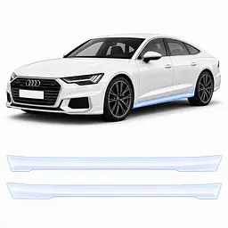 Антигравійна захисна бронеплівка за лекалами для Audi A7 C8 facelift 2023-2025 - нижня зона кузова