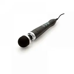 Вібратор Doxy Number 3 Disco Black Дуже потужний -мікрофон у металевому корпусі, 28х4.5 см чорний - мініатюра 4