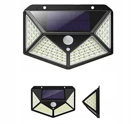 Світильник на сонячній батареї Solar без датчика руху з акумулятором 25 LED чорний duplication - мініатюра 5