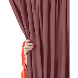 Штори на кухню та в кімнату Cosas Blueberry 180х270 см 2 шт сливовий (Curtains_Cherry) - мініатюра 3