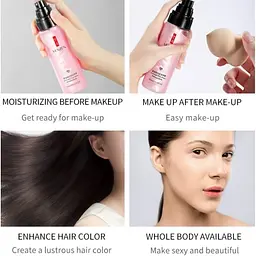 Спрей для закріплення макіяжу Veze Ambilight Pink Shiny Makeup Spray із шиммером 100 мл - мініатюра 3