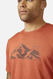 Футболка Rab Mantle Mountain Tee M Кораловий - мініатюра 2