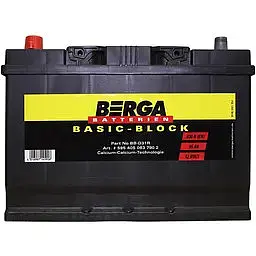 Автомобільний акумулятор BERGA Basic Block 6СТ-95Ah АзЕ 800A (EN) 595402080 - мініатюра 2
