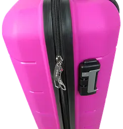 Пластикова маленька валіза з поліпропілену 40L My Polo Рожева - мініатюра 8