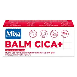 Багатофункціональний відновлювальний бальзам Mixa Balm Cica+ для подразненої сухої чутливої шкіри немовлят, дітей та дорослих 50 мл - мініатюра 6
