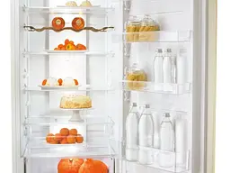 Холодильник Gorenje NRK6202CLI 200х60х60см 2 двері 235 (96) л А++ NF+ бежевий (NRK6202CLI) - мініатюра 2