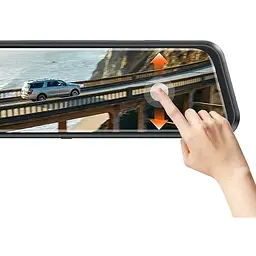 Відеореєстратор - дзеркало на 2 камери Hoco DI36 9.66" rearview mirror моніторинг 24 години - мініатюра 3