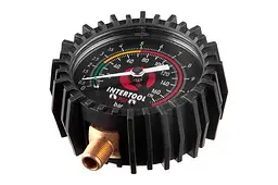 Манометр для підкачування шин коліс на пневматичний пістолет Intertool 1/8" x 63мм x 10бар PT-0499 - мініатюра 6